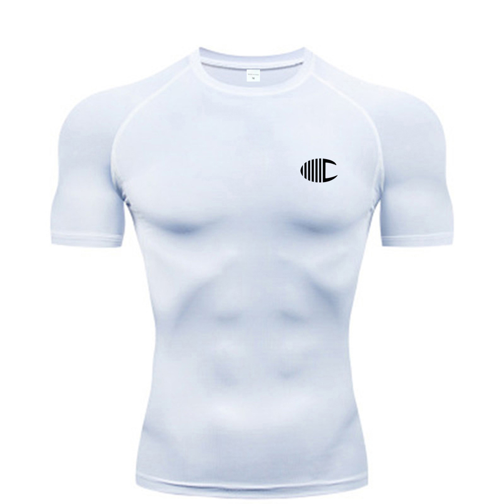 T Shirt Tight Fit - Printed Men's Tight T-Shirt Running Compression