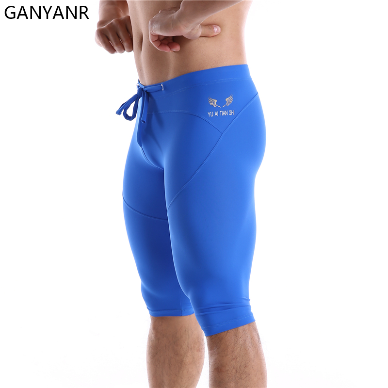 GANYANR Running Tights Men Com - Compression Shorts Athletes のレビューと価格