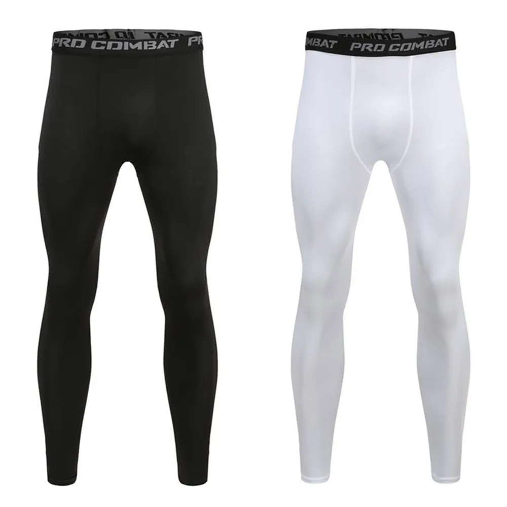 Running Tights Men Shorts Spor - Compression Long Pant のレビューと価格