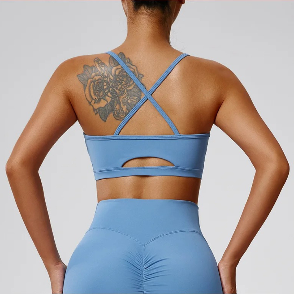 Sexy Cross Back Sports Bra Wom - Quick Dry Underwear のレビューと価格