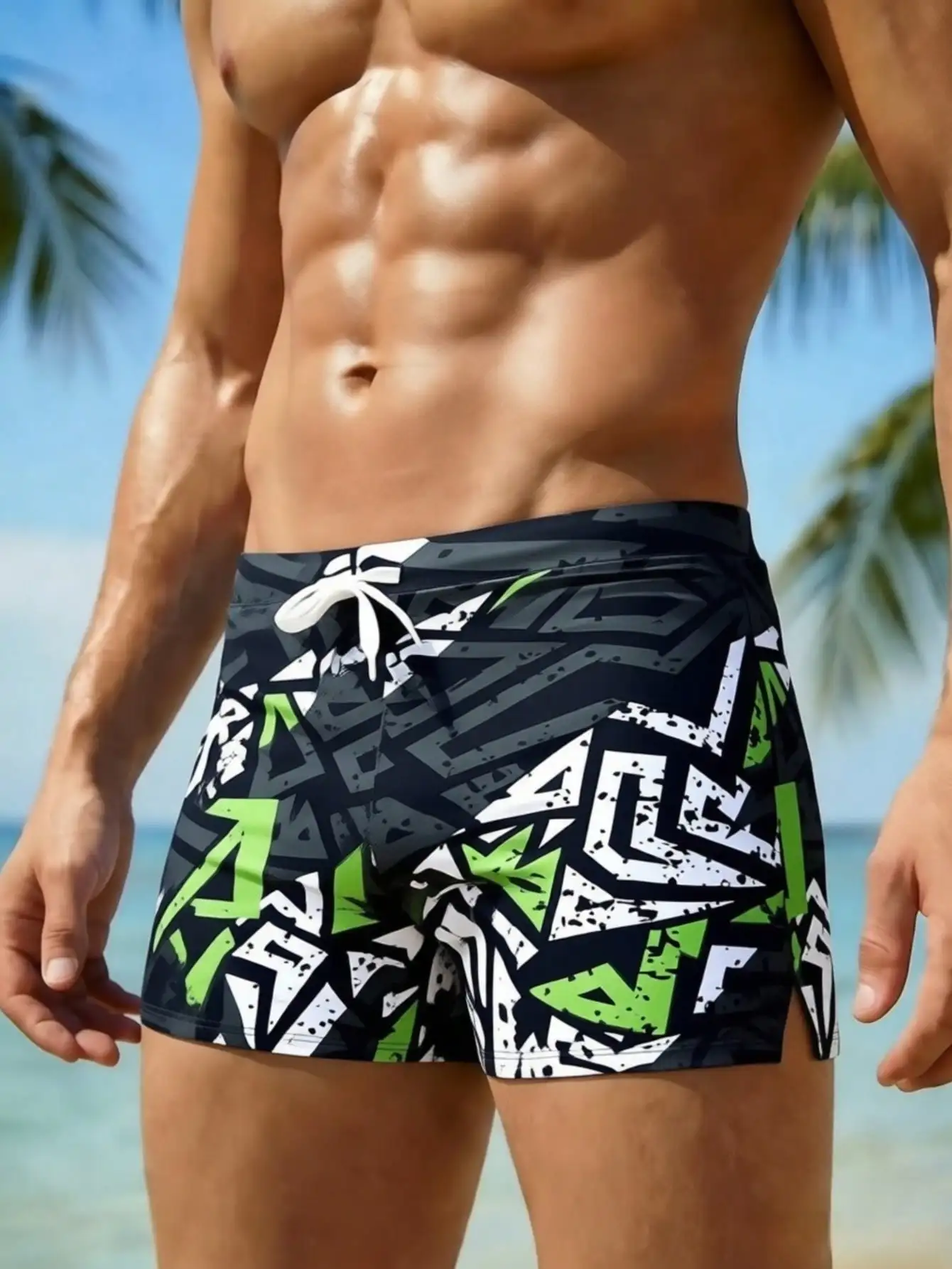 Men's Fashion Printed Pattern  - Bamboo Fiber Trunk のレビューと価格