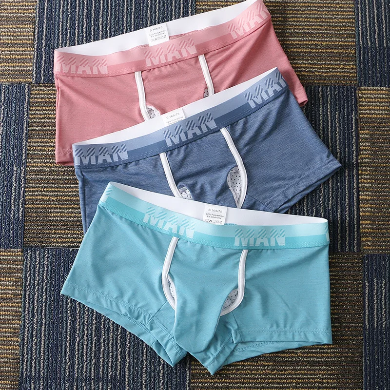 Men's Ice Silk Boxer Briefs, B - Mesh Sport Boxer のレビューと価格