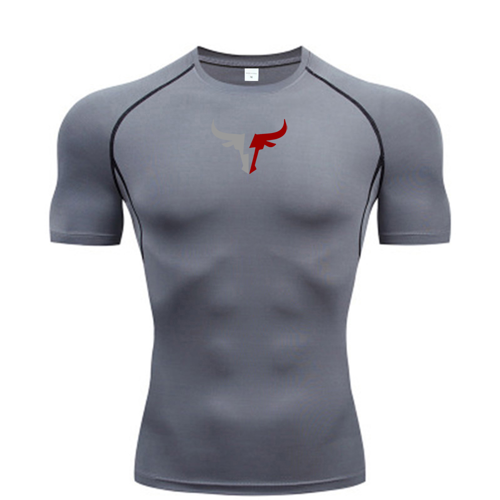 Men's bull head compression T- - T Shirt Tight Fit のレビューと価格