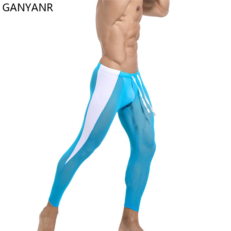 GANYANR Running Tights Men Com - Compression Long Pant のレビューと価格