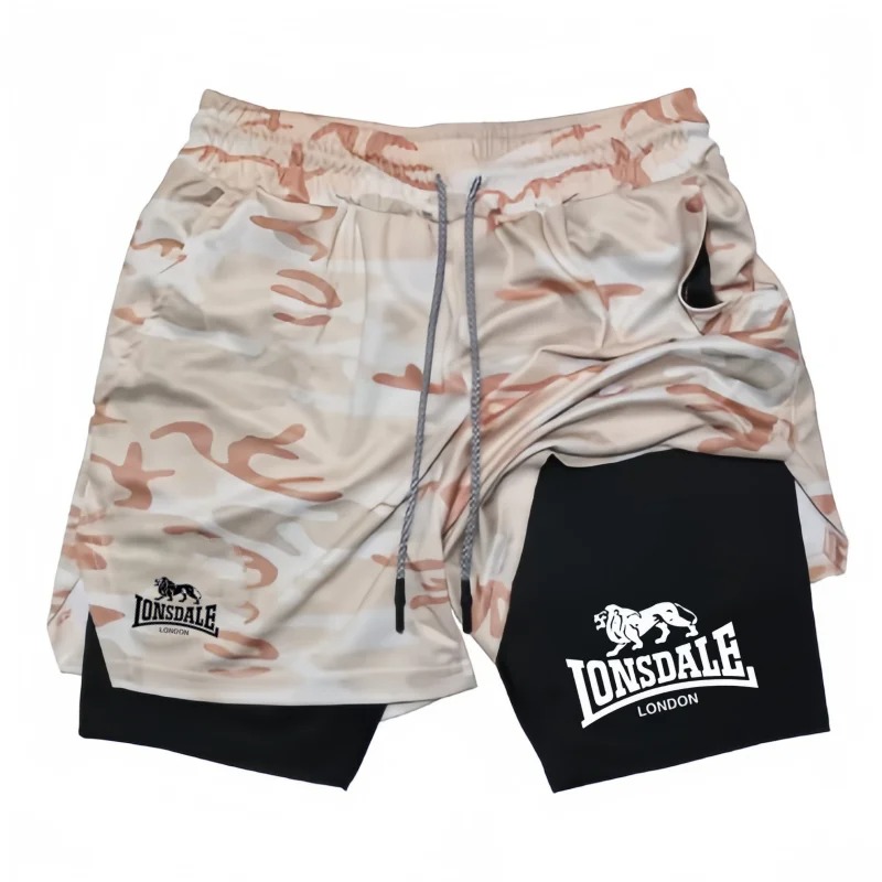 Print 2 in 1 Running Shorts fo - Compression Shorts Athletes のレビューと価格