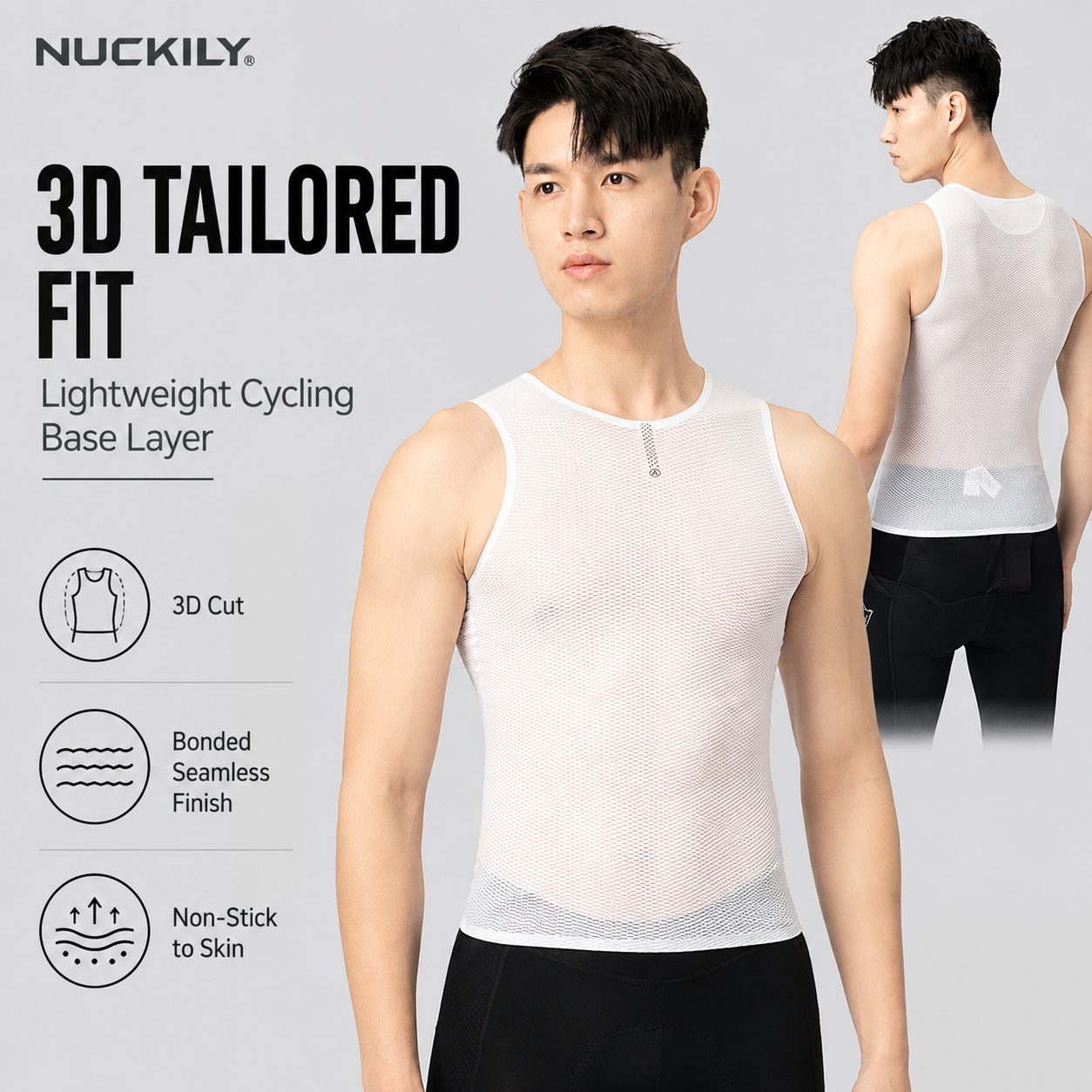 NUCKILY Men Cycling Base Layer - Sleeveless Undershirt のレビューと価格