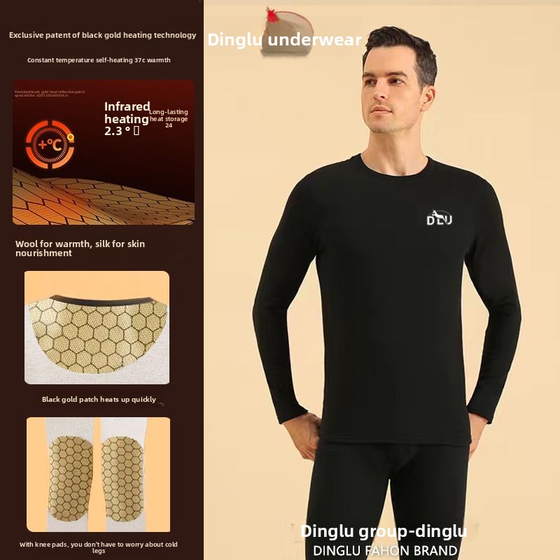 Deer Black Gold Graphene Self- - Thermal Long John のレビューと価格