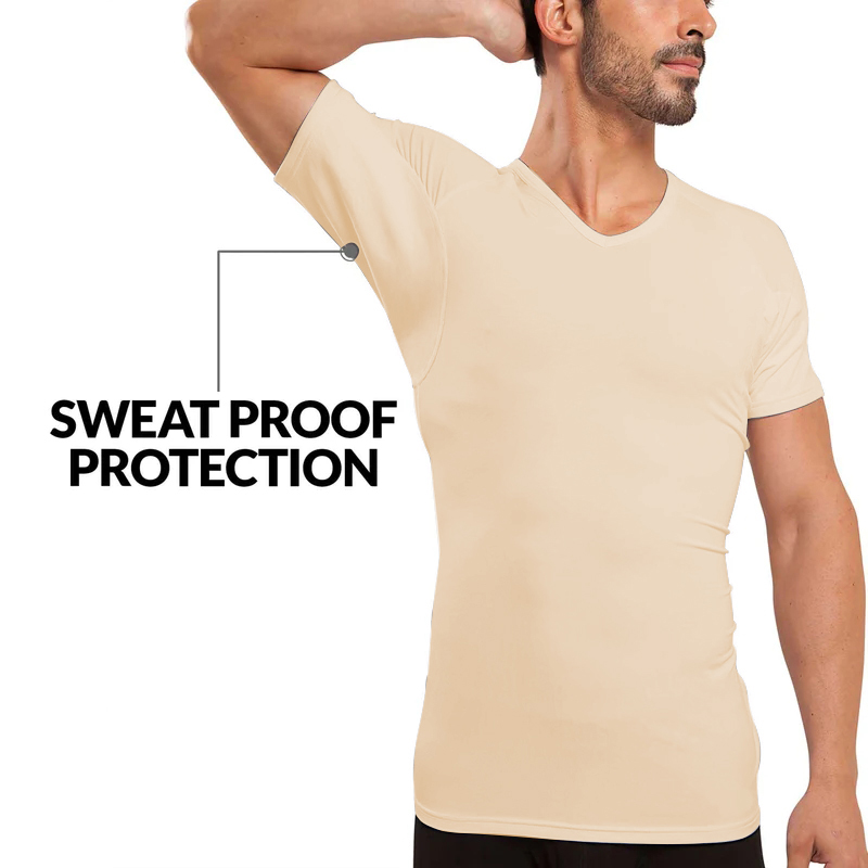 Men Undershirts Anti-transpira - Undershirt Crew Neck のレビューと価格