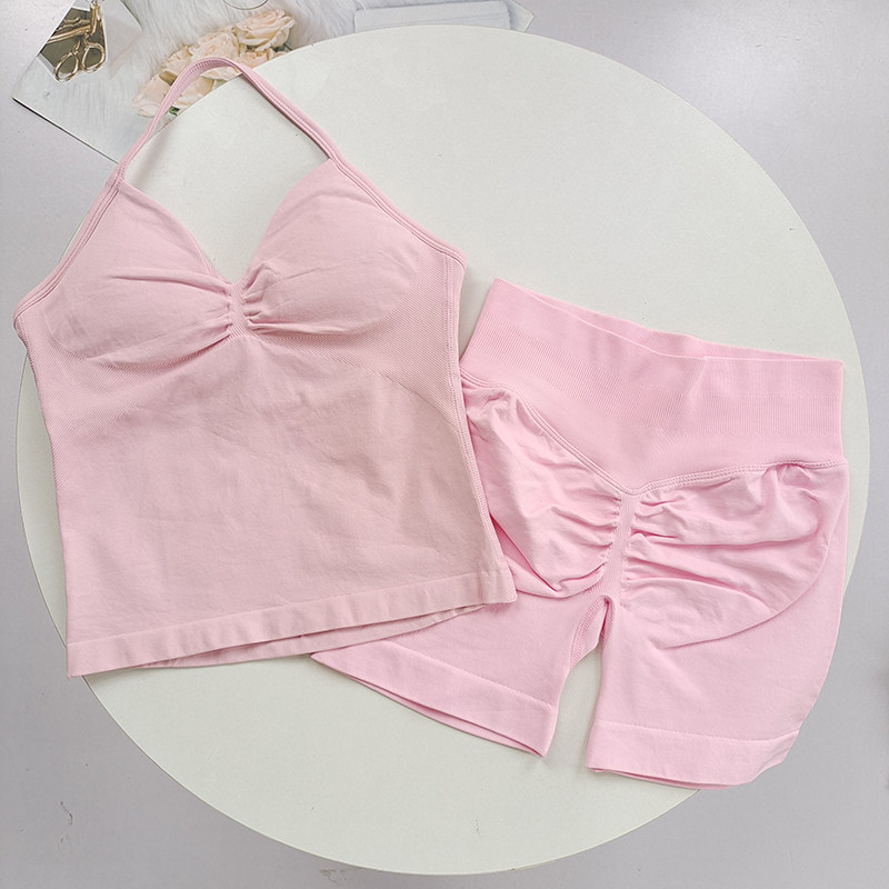 Summer Yoga Two-Piece Set for  - Suspender Tank Top のレビューと価格