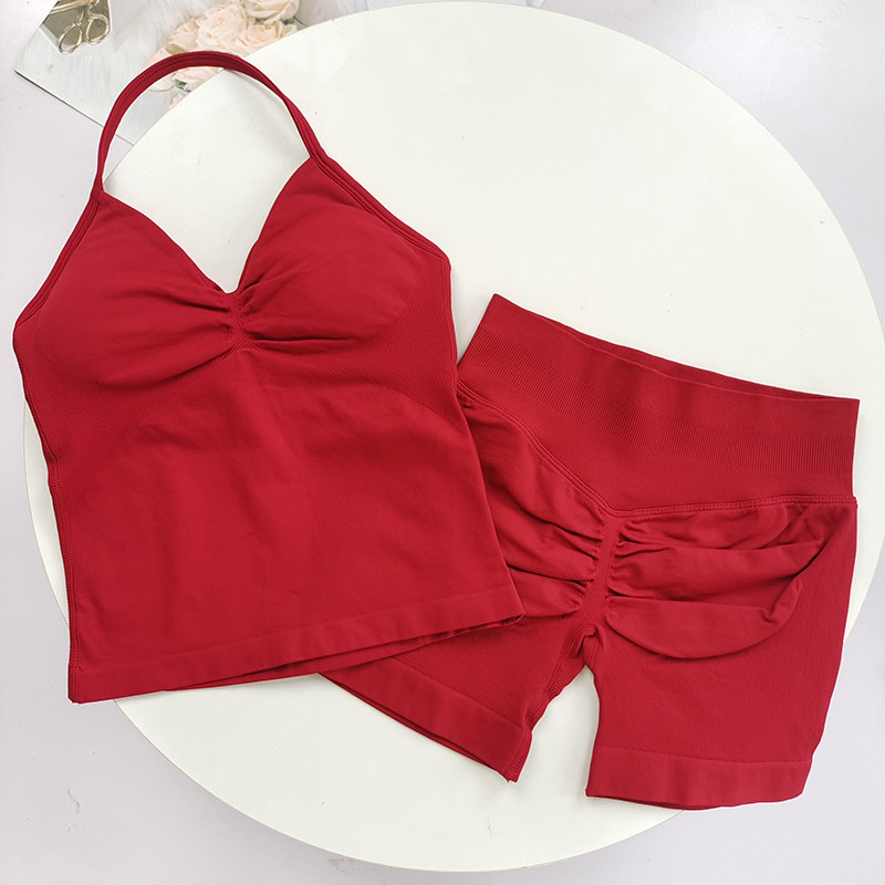 Summer Yoga Two-Piece Set for  - Suspender Tank Top のレビューと価格