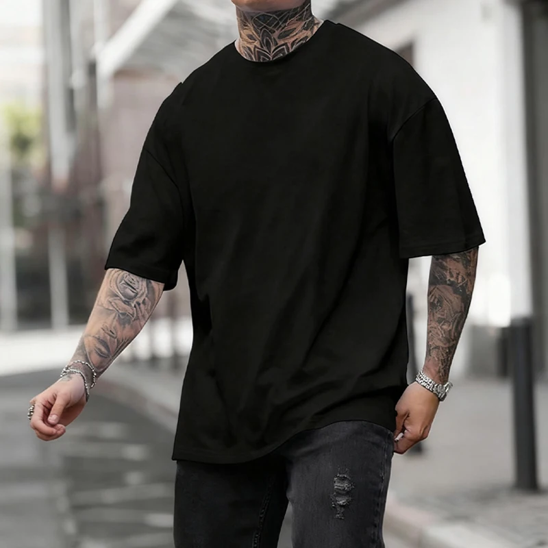 Black 450g Heavyweight Cotton  - Undershirt Crew Neck のレビューと価格
