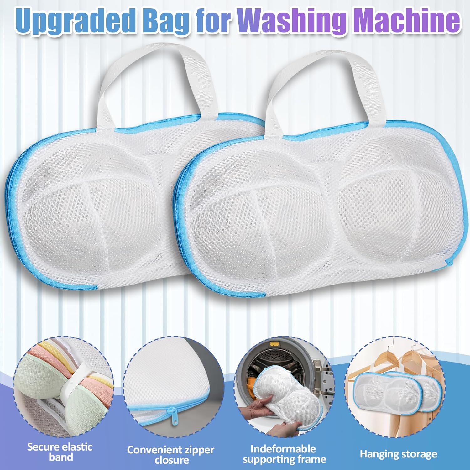 2-Pack Bra Wash Bags- Non-Defo - Multi Pack Underwear のレビューと価格
