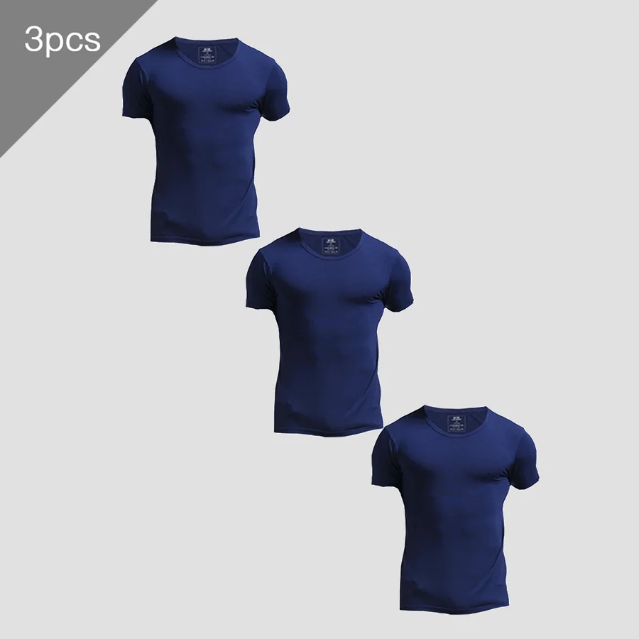 3PCS Men's Summer Short Sleeve - Undershirt Crew Neck のレビューと価格