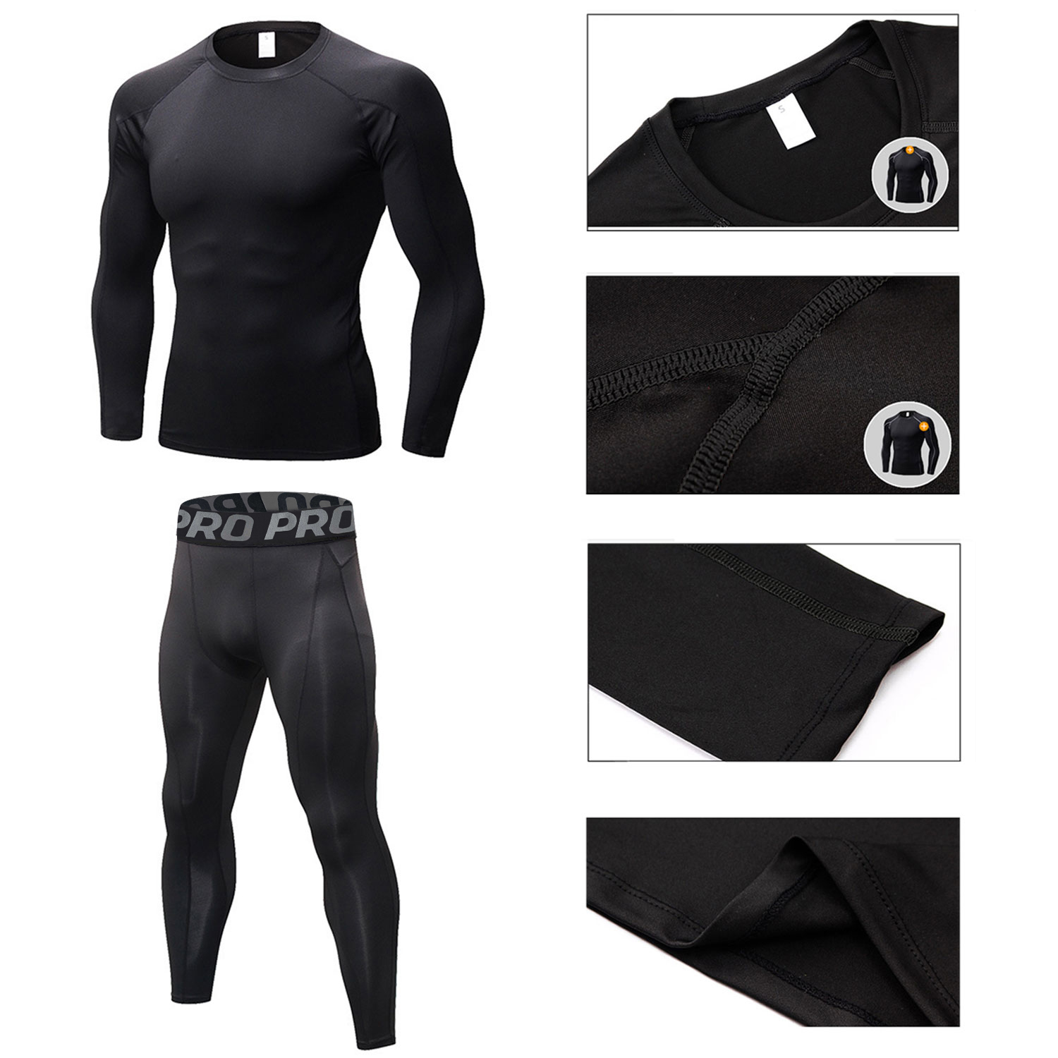 Mens Workout Compression Set P - Compression Long Pant のレビューと価格