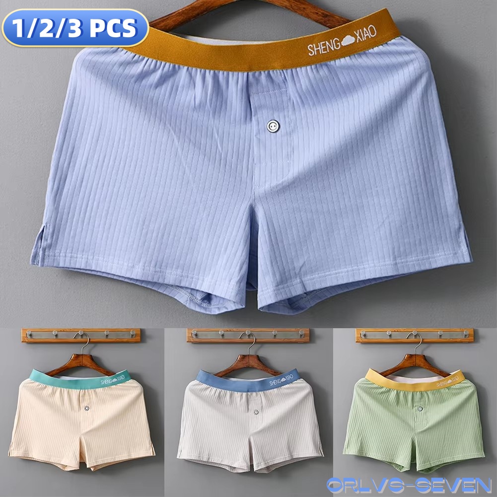 1/2/3 PCS Men's Panties Cotton - Boxer Brief Pack Cotton のレビューと価格