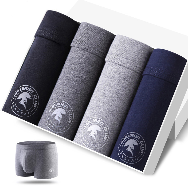 4pcs Men's Panties Sexy Shorts - Boxer Brief Pack Cotton のレビューと価格