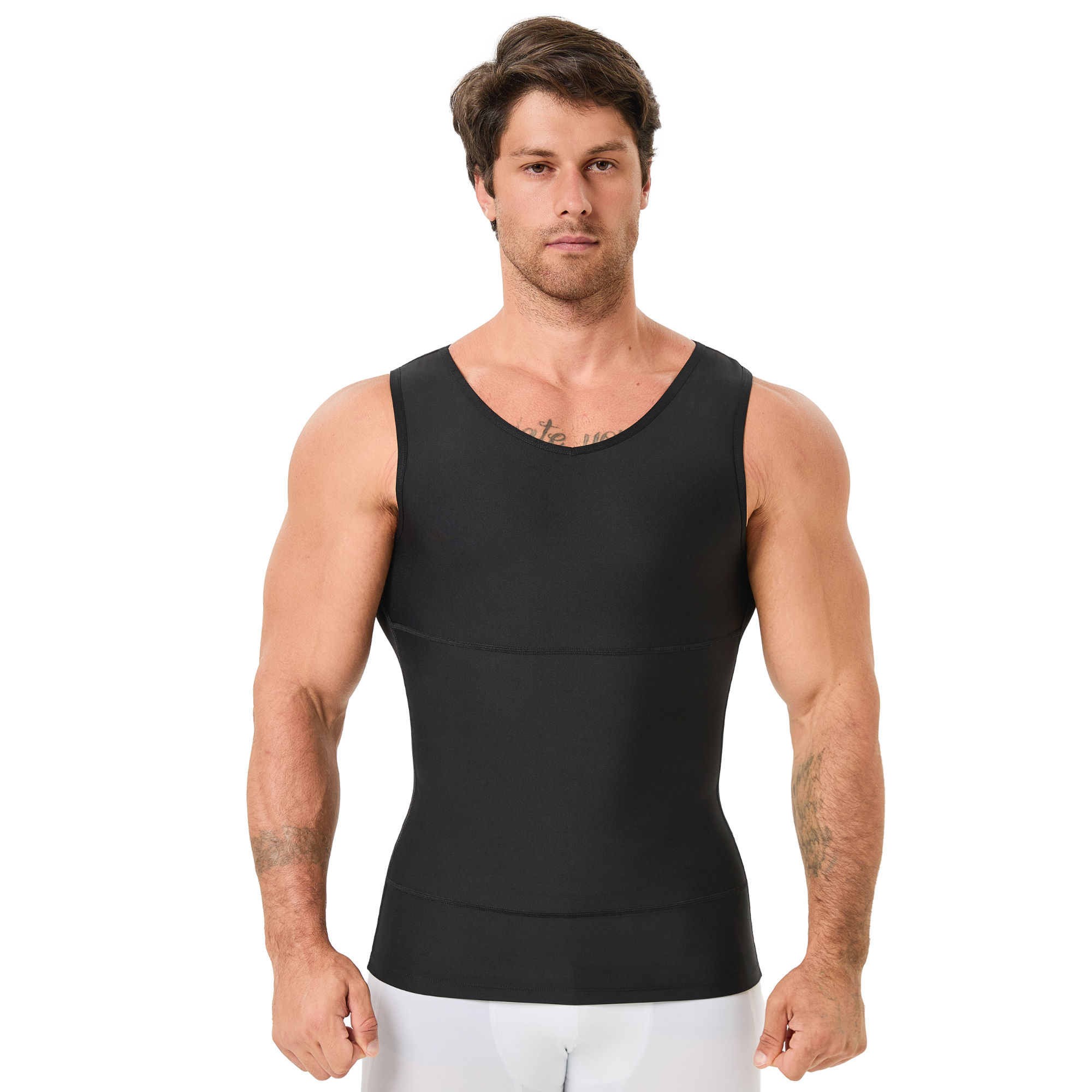 Men's V Neck Compression Shape - Undershirt Crew Neck のレビューと価格