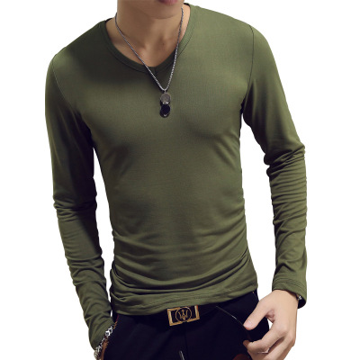 V Neck Mens T Shirts Plain Lon - Undershirt Crew Neck のレビューと価格