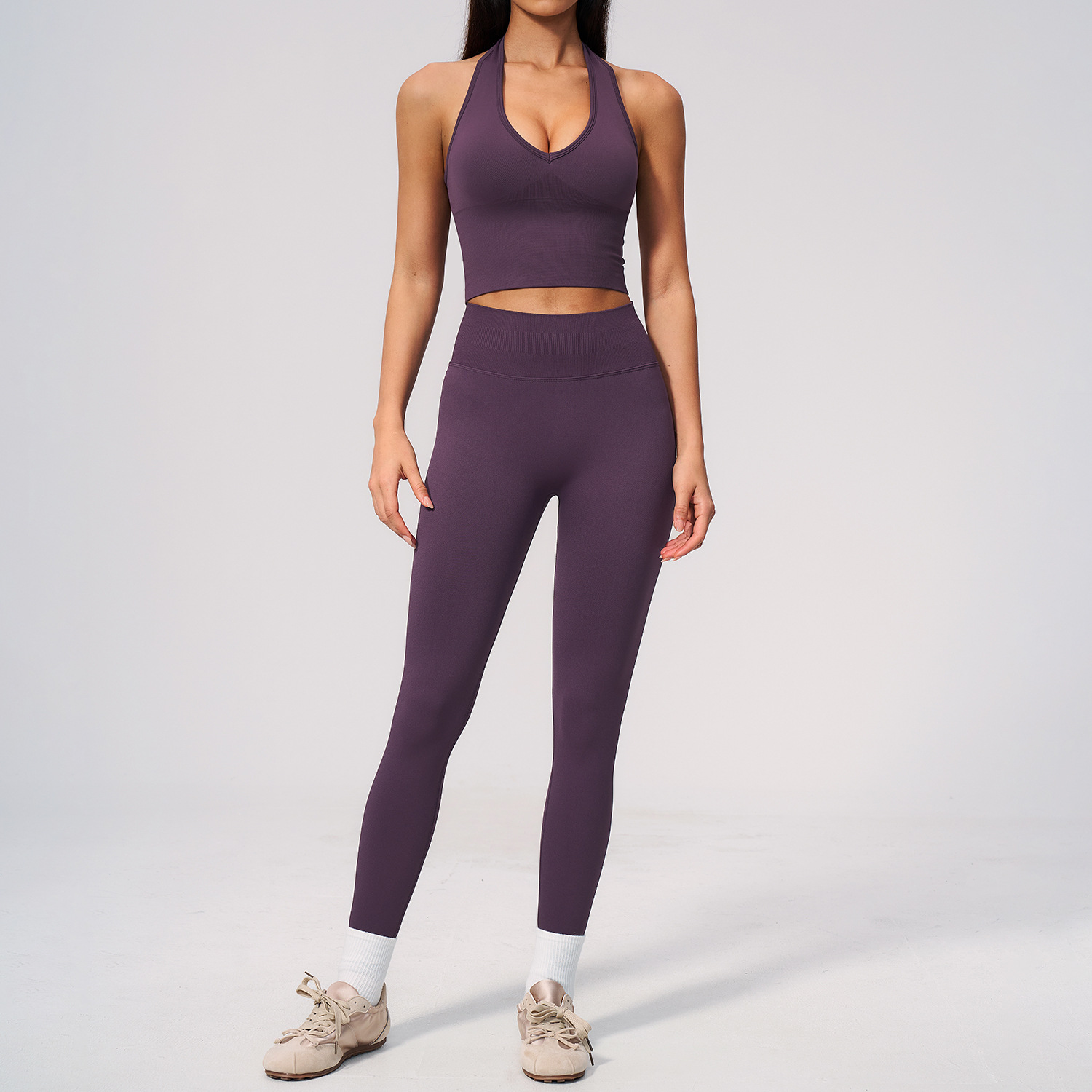 Seamless Yoga Suit 2PCS Women  - Compression Shorts Athletes のレビューと価格