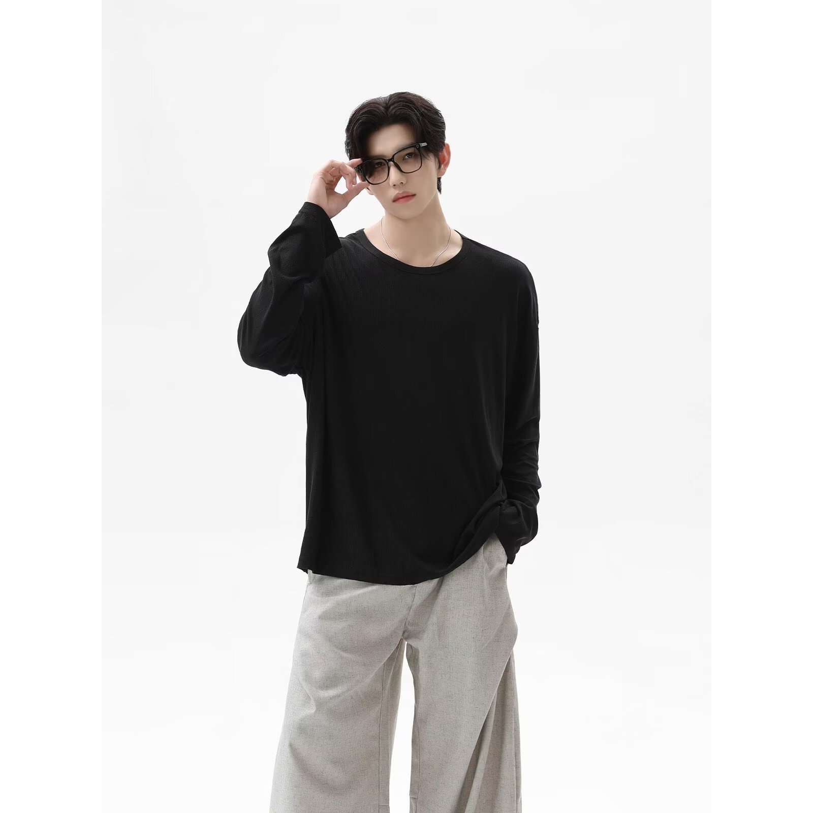 2026 Autumn New Texture Long S - Undershirt Crew Neck のレビューと価格