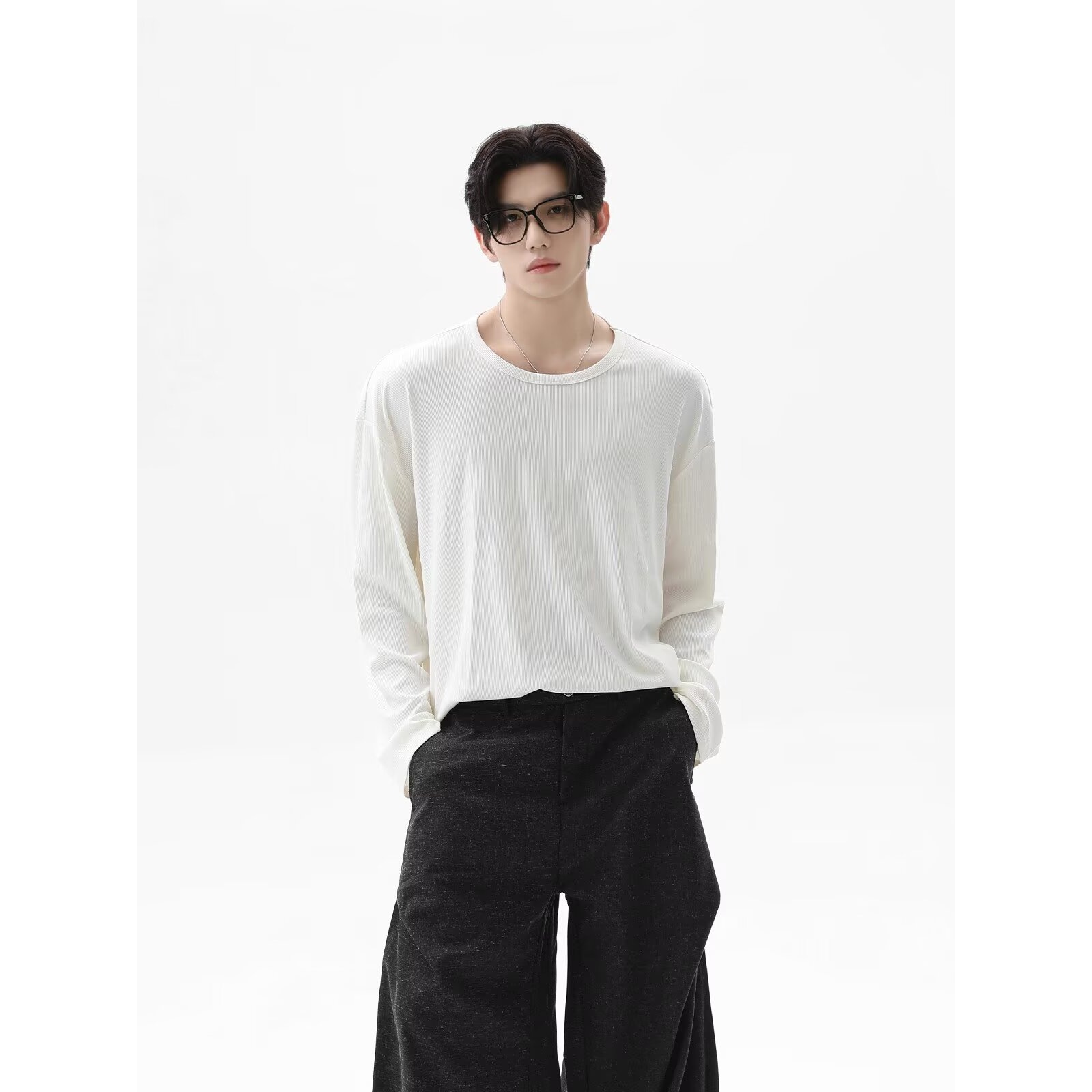 2026 Autumn New Texture Long S - Undershirt Crew Neck のレビューと価格