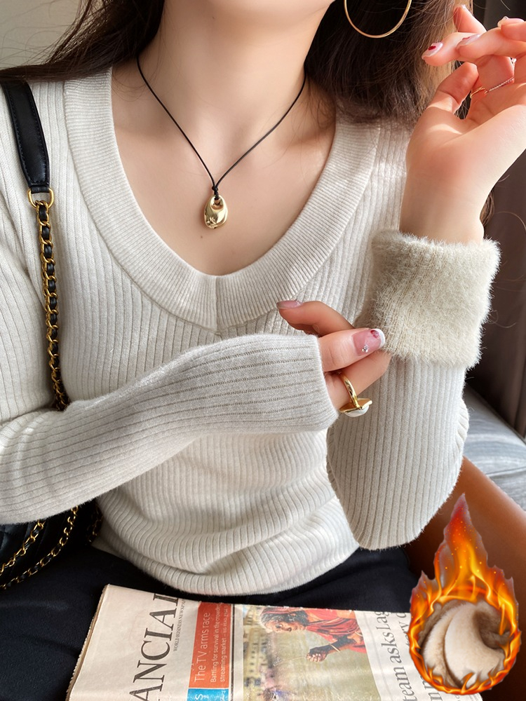 Fashion V-Neck Fleece-lined Th - Thermal Long John のレビューと価格