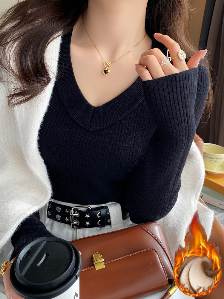 Fashion V-Neck Fleece-lined Th - Thermal Long John のレビューと価格