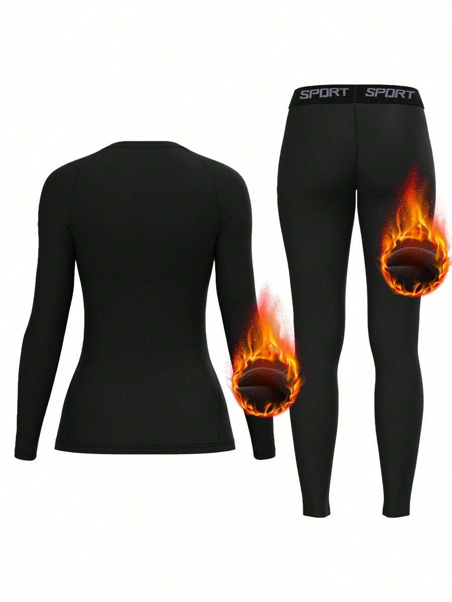 Women Fleece Thermal Underwear - Base Layer Top のレビューと価格