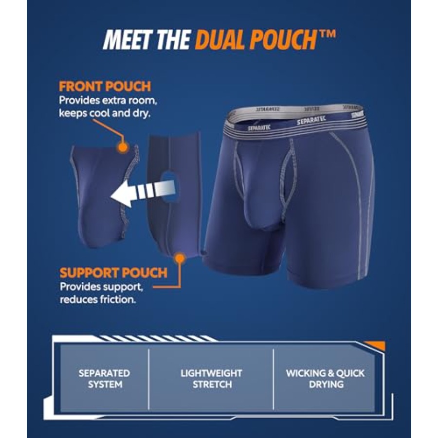 Separatec Mens Underwear with  - Performance Boxer Sport のレビューと価格