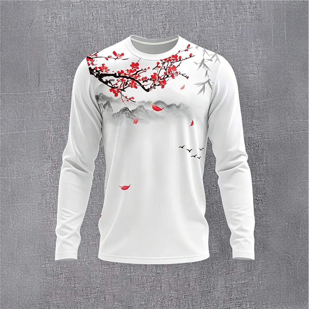 Chinese Style Ink Plum Blossom - Base Layer Top のレビューと価格