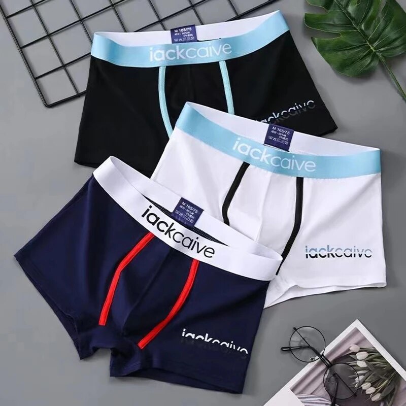 3Pcs Male Panties Cotton Men's - Boxer Brief Pack Cotton のレビューと価格