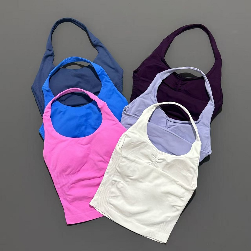 Yoga Tank Top Women Seamless O - Suspender Tank Top のレビューと価格