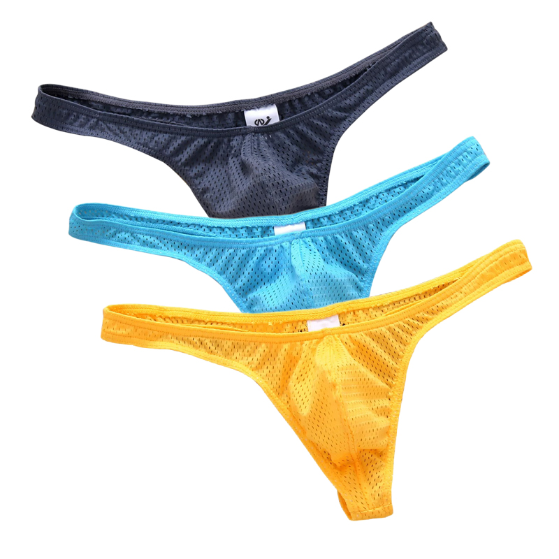 3PCS/Lot Men G-string And Thon - Multi Pack Underwear のレビューと価格
