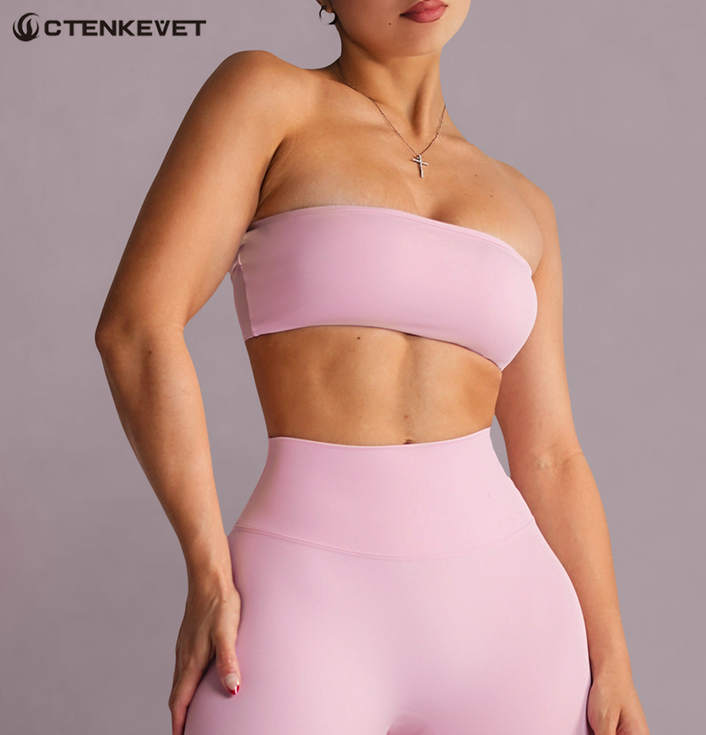 Strapless Sports Bra Gym Crop  - Quick Dry Underwear のレビューと価格
