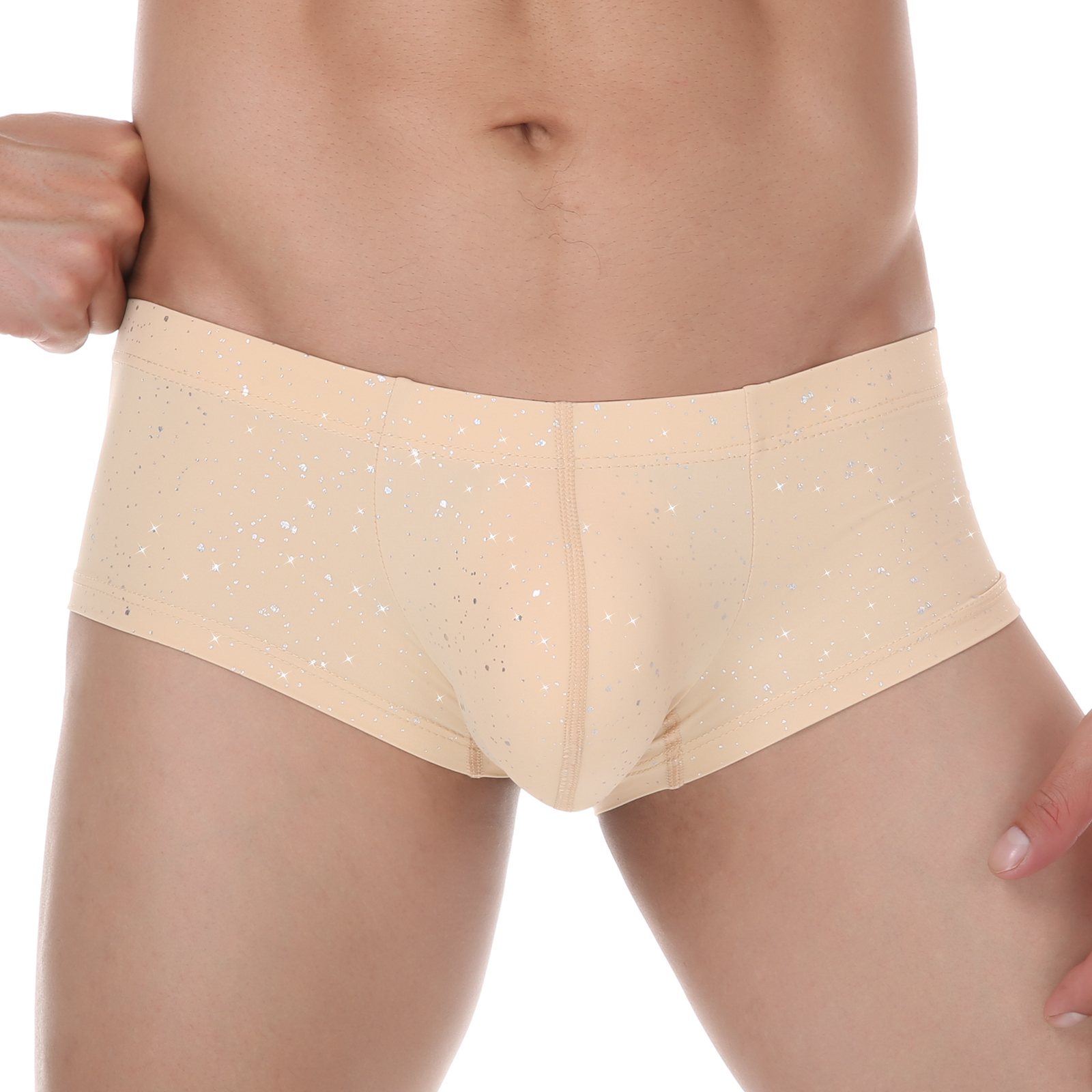 Men Sequin Boxers Shorts Sport - Pouch Boxer Pouch のレビューと価格