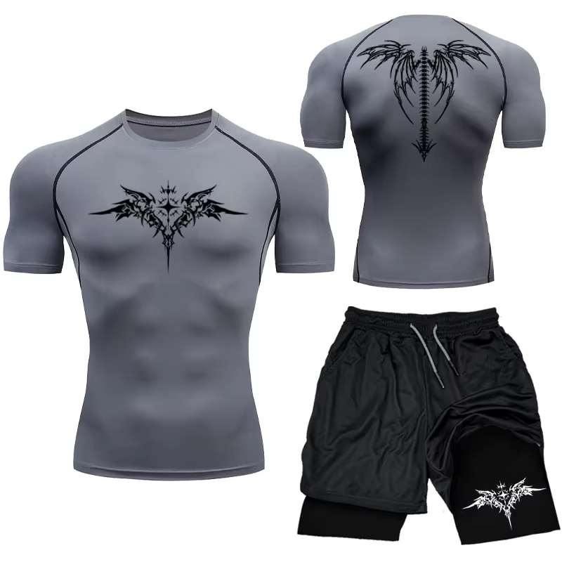 New Men's MMA Compression Athl - Compression Shorts Athletes のレビューと価格