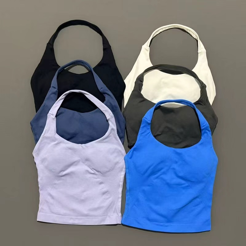 Sports Gym Halter Top Woman Se - Suspender Tank Top のレビューと価格