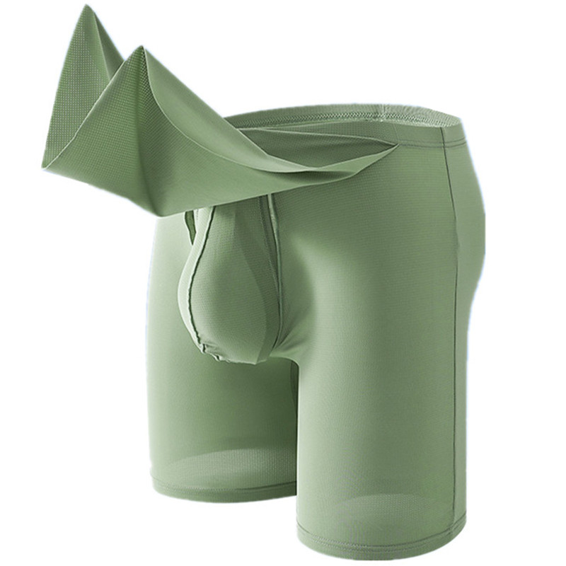 Men Underwear Cueca Solid Ice  - Long Leg Trunk Men のレビューと価格
