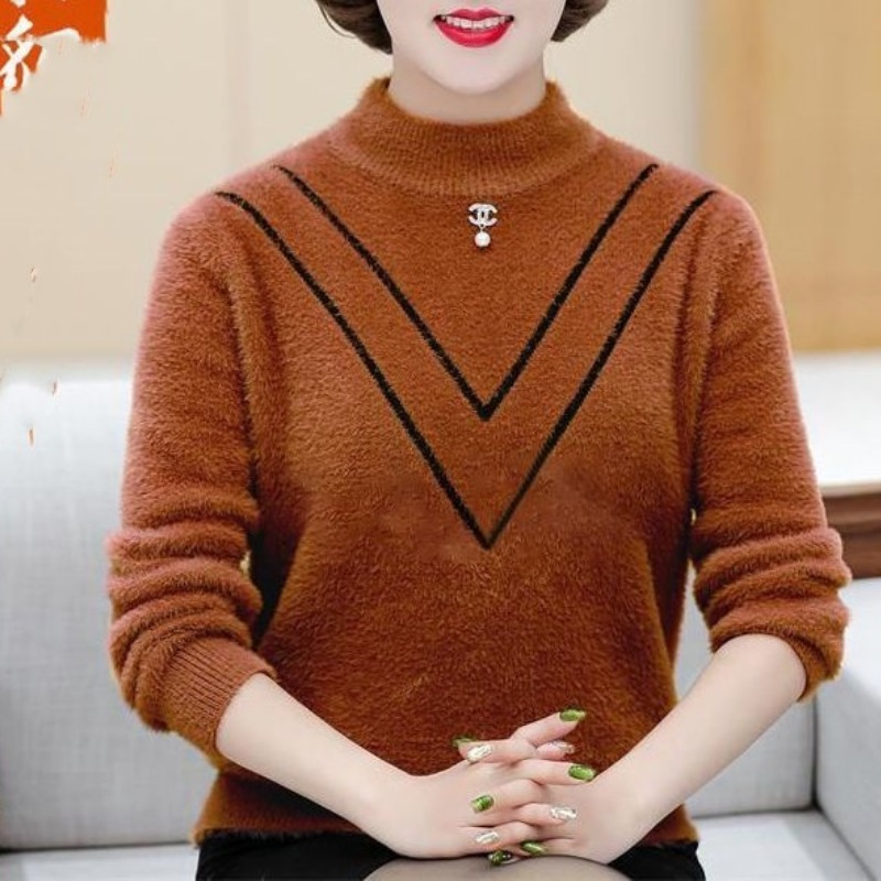 Women's Autumn Winter Solid Fl - Undershirt Crew Neck のレビューと価格