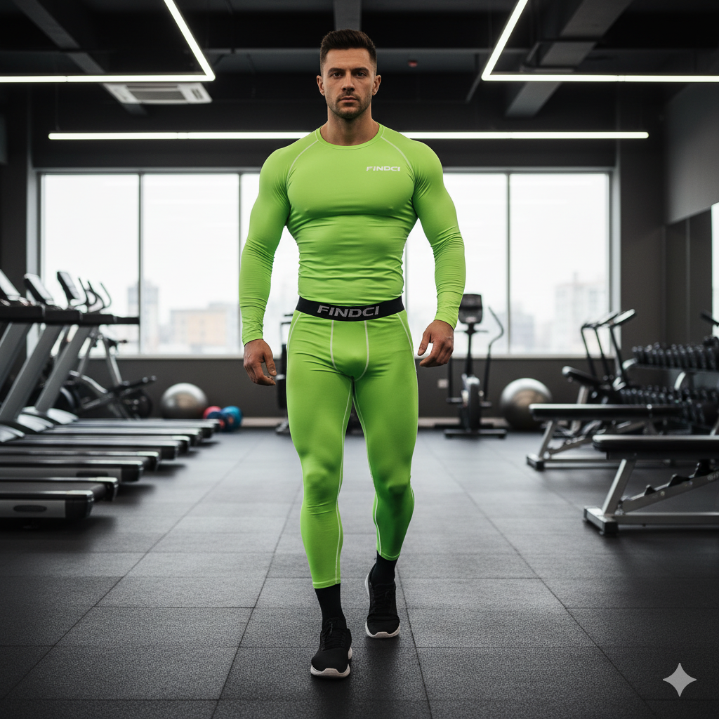 FINDCI Men's Sports Running Se - Compression Long Pant のレビューと価格