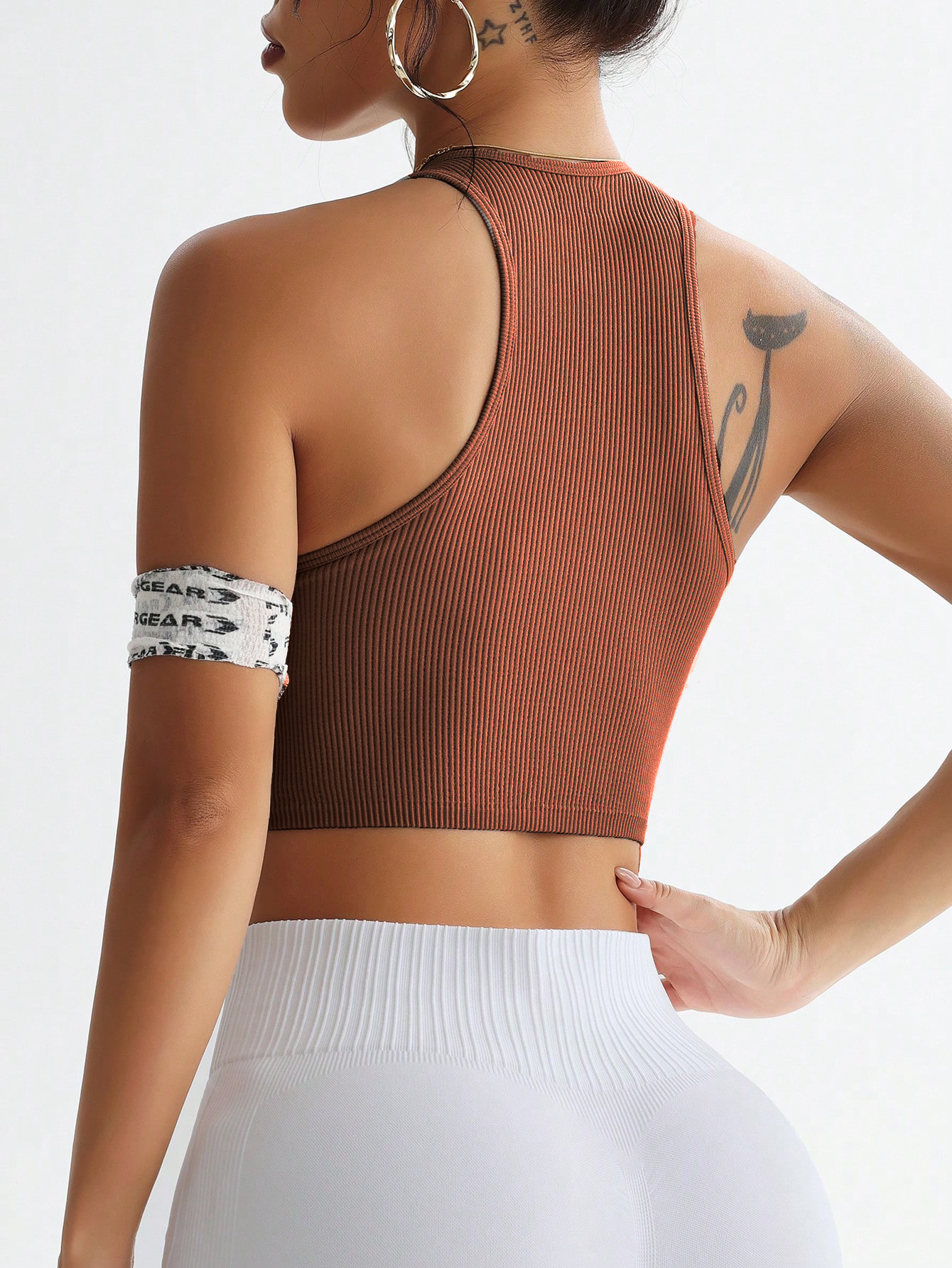 Ribbed Seamless Sports Bra Tan - Tank Top Ribbed のレビューと価格