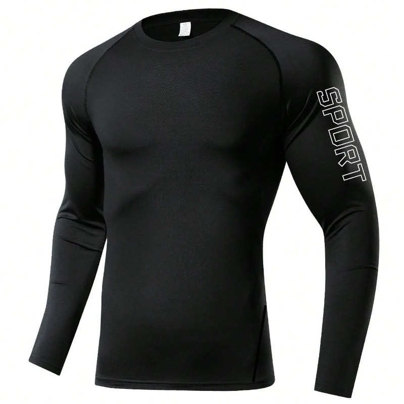 Men Quick-dry T-shirt Long Sle - Base Layer Top のレビューと価格