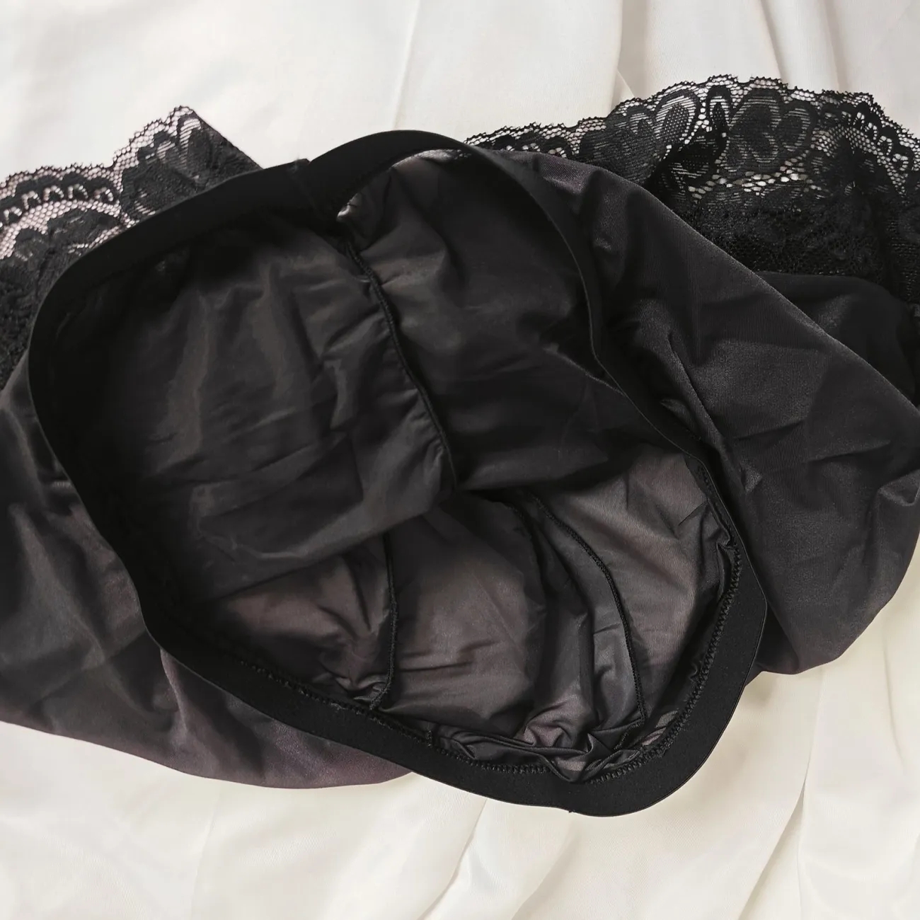Sexy Man's Glossy Lace Hem Sho - Pouch Boxer Pouch のレビューと価格