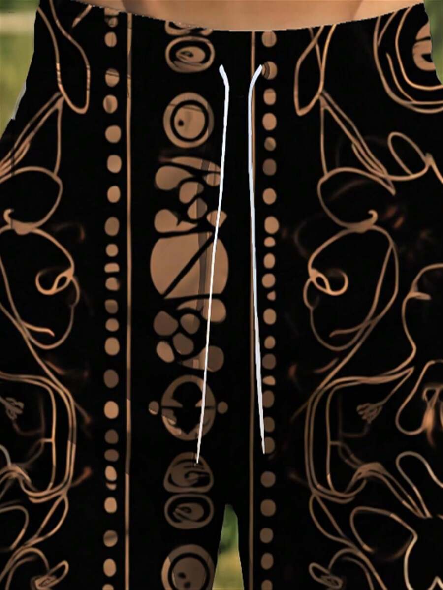 Mens Abstract Geometric Print  - Trunk Breathable Men のレビューと価格