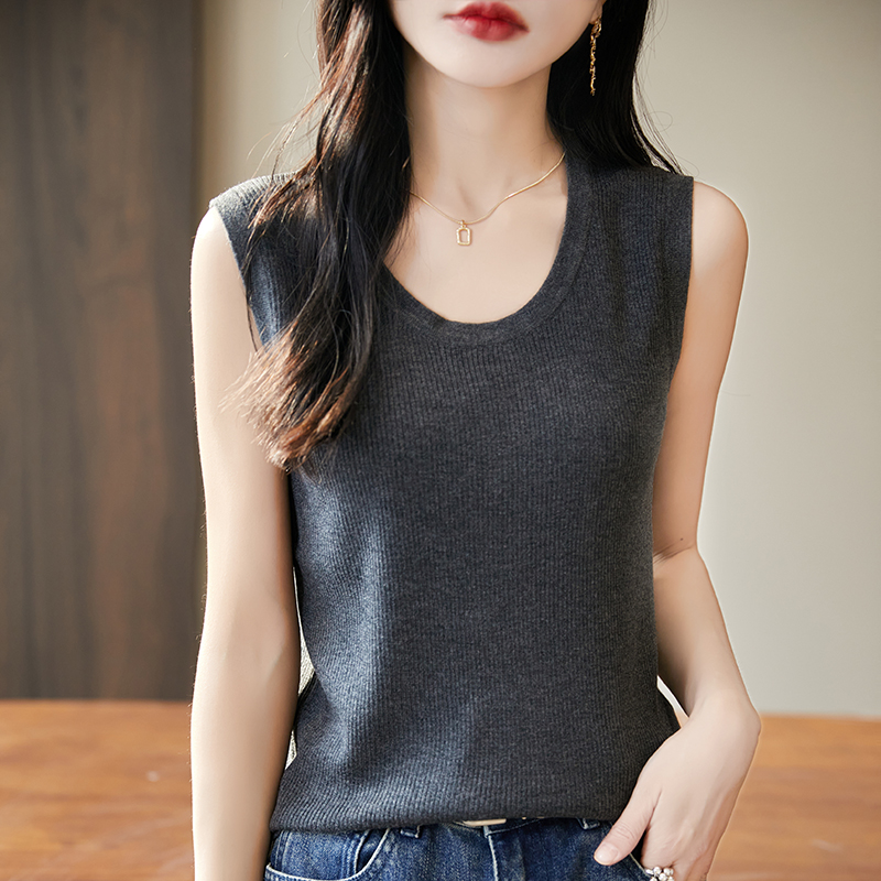 WinvyNee Women Deep Crew Neck  - Tank Top Ribbed のレビューと価格