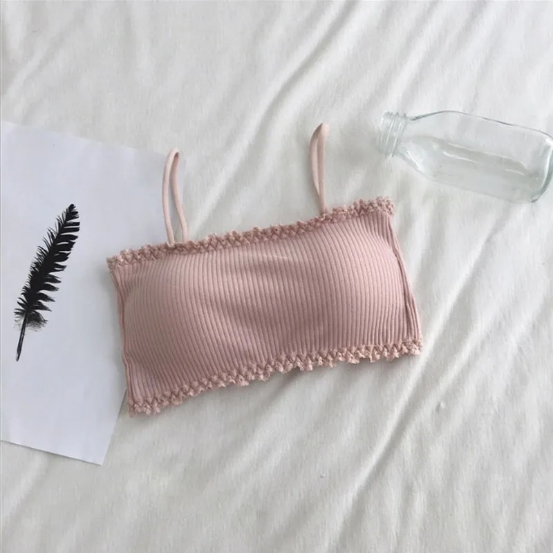 Women's Cotton Bra Female Tube - Suspender Tank Top のレビューと価格