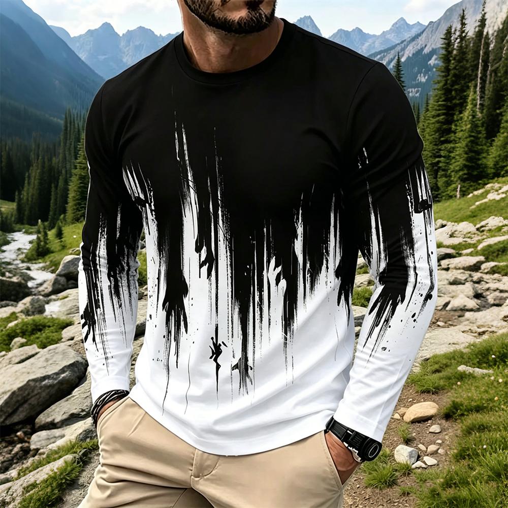 Men's Gradient Ink Splash Long - Base Layer Top のレビューと価格