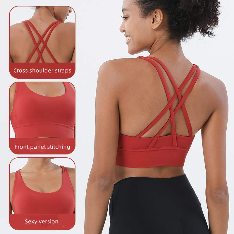 New Cross Back Nylon Yoga Top  - Quick Dry Underwear のレビューと価格